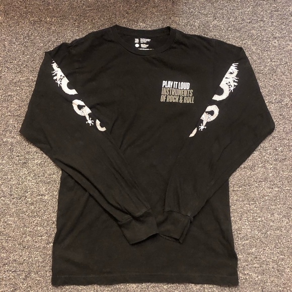 Used 100% Cotton Dragon Print Graphic Shirt Black - Picture 3 of 7